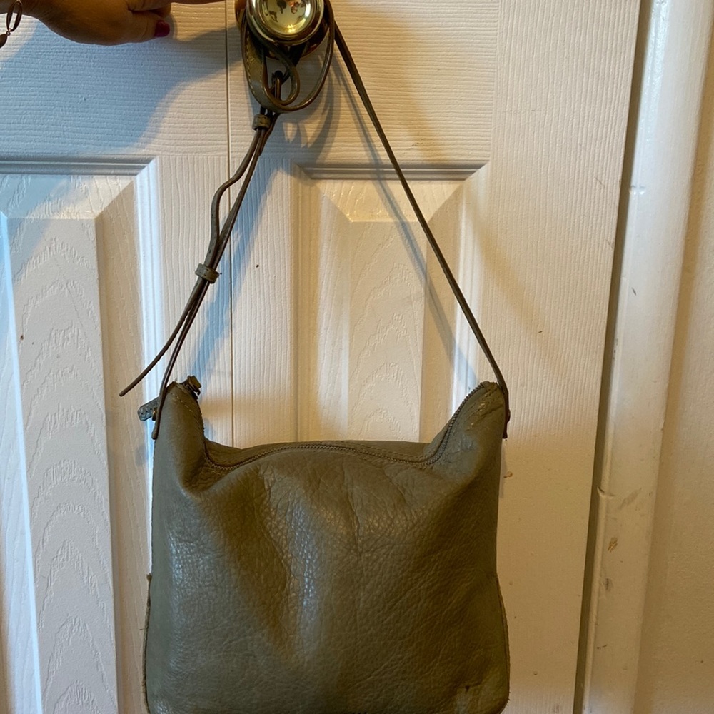 American Leather Company, olive green, crossbody